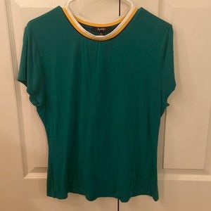 It is a kids XL and fits like a womens S/M